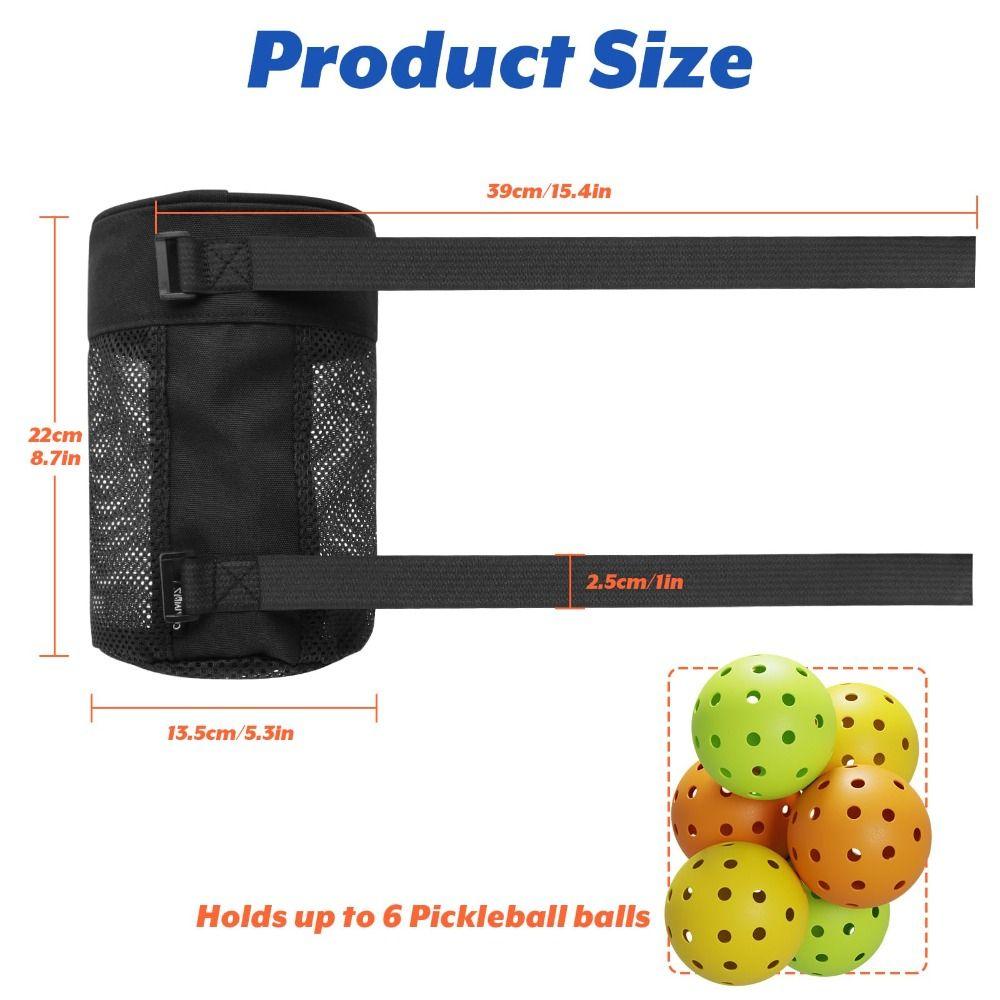 Large Capacity Pickleball Ball Holder Hanging Golf Ball Organizer for Women Men