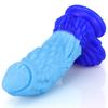 Blue Tyrant Mixed Color Liquid Silicone Big Penis Simulation Fake Penis Female Masturbation Device Anal Plug Adult Products