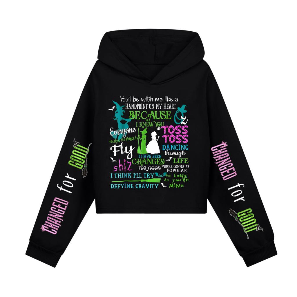 Children's Hooded Hood, Trendy  Long Sleeved Witch Hoodie