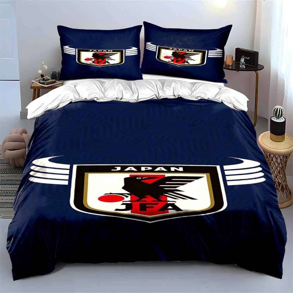 Japan football association emblem. Bedding sets Duvet cover sets Duvet covers Pillowcases(1* Duvet Cover 2* Pillowcases without duvet insert)