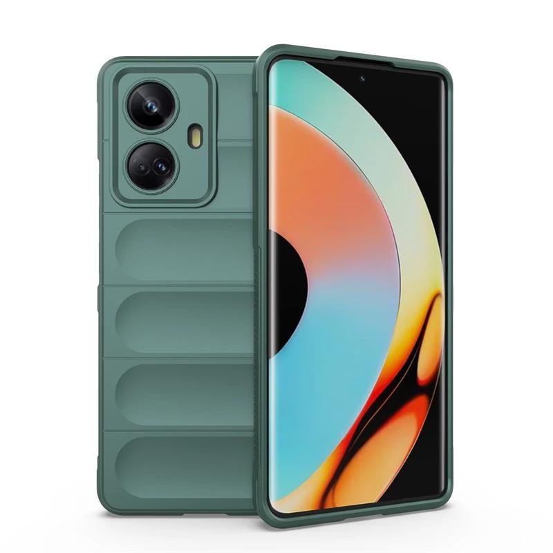 Чехол для OPPO Realme 10 Pro Plus 5G, задняя крышка, чехол для телефона, жидкий силикон, противоударные чехлы, защитный чехол Funda Coque