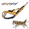 Reflective Dog Sled Harness Waterproof Big Dog Sledding Harnesses Pet Training Pull Strength Strap for Dogs Skijoring Scootering