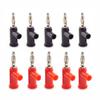 10 шт. 4 мм штыревой штырь типа «банан» медный электрический соединительный адаптер черный красный цвет DIY инструменты детали