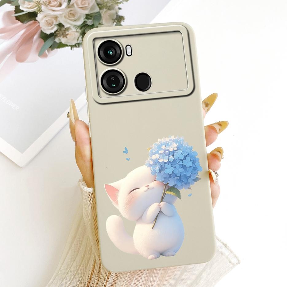 Чехол для Itel P40 P662L Милый Кот Панда Мультяшная Обложка Ударопрочный Мягкий ТПУ Чехол для Телефона Для Itel P40 Plus P683L P 40 ItelP40 + Чехол