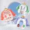 Children's Dinner Overalls Summer Thin Baby Bib Rice Pocket Waterproof Anti-dirty Baby Long Sleeve Anti-dressing Small Apron