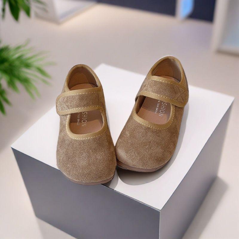 Детские ретро лоферы Birkenstock с флисовой подошвой - Корейские туфли Мэри Джейн Осень/Зима 2025