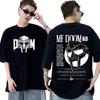 Футболки с рисунком рэпера Mf Doom, футболка с музыкальным альбомом Madvillainy Metal, мужская и женская футболка в стиле панк, винтажная, свободного покроя, хлопковая футболка в уличном стиле