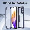 Двусторонний прозрачный чехол на 360 градусов для Samsung Galaxy A53 S23 iPhone 14 12 XiaoMi RedMi Note 11s OPPO Противоударный экран объектива камеры Полная защита чехла для телефона