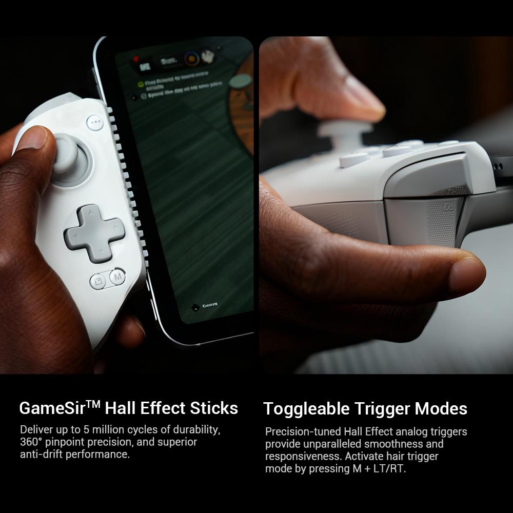 GameSir G8+ MFi Mobile Gaming Controller for iPhone 15 16 17 Series iPad and Android Phone Hall Effect Smartphone Gamepad 5