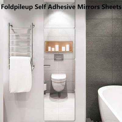 100/200 см мягкое настенное зеркало водонепроницаемое самоклеящееся зеркало на всю длину тела небьющееся украшение для гостиной спальни ванной комнаты зеркало наклейка