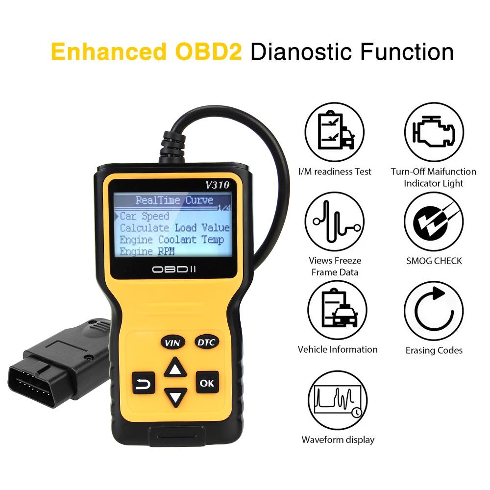 OBD2 Scanner V310 Code Reader Auto Accessories Read/Clear Fault Scan Tool ELM 327 Car Auto Diagnostic Tool