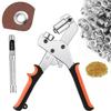 HYCDIYTS Eyelet Punch, 10mm, Eyelet Pliers, Hole Punching Tool, Handheld Round Aluminum Punch Pliers with 500 Eyelet Rings, Ideal for Crafts, DIY, and