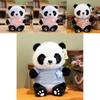 Adorable 25cm Cute Panda Plush Toy With Soft Short Fur Ideal For Kids Birthday Gifts