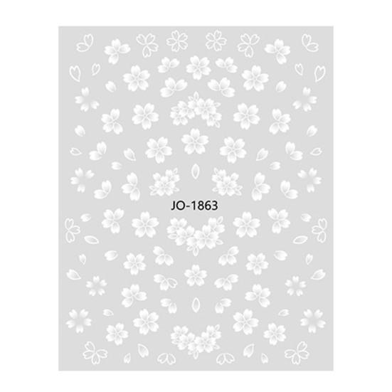 Manicure Decal Removable DIY Self-adhesive Flower Pattern Manicure Sticker Salon Supplies