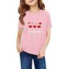 Children's Short Sleeve Neck T-Shirt Animal Print Daily Casual Top