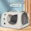 Портативная дышащая сумка для кошек большой вместимости с боковым отверстием