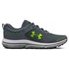 Under Armour Charged Assert 10 Gravel Lime Surge Men Sneakers Grey 3026175-100