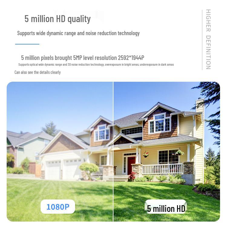 Уличная 5Мп HD POE проводная камера с цветным ночным видением для инженеров