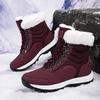 Winter Women’s Padded Boots Snow Boots Hiking Boots for Girl Boots Outdoor Waterproof Lightweight Women’s Winter Mid-calf Boots