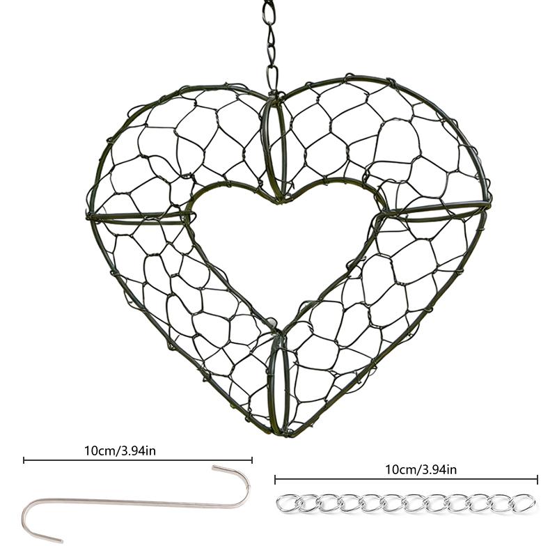 Ручное сердце из альпаки для гнездования птиц, Держатель материала для птичьих гнезд, Зимнее укрытие на дереве для диких птиц, Домики для колибри