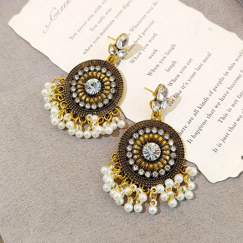 Элегантные европейские и американские серьги с кисточками из стразов – Длинный, атмосферный дизайн для модных женщин