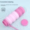 Reuseable Retractable Coffee Cup Portable Silicone Sport Bottles  Hiking