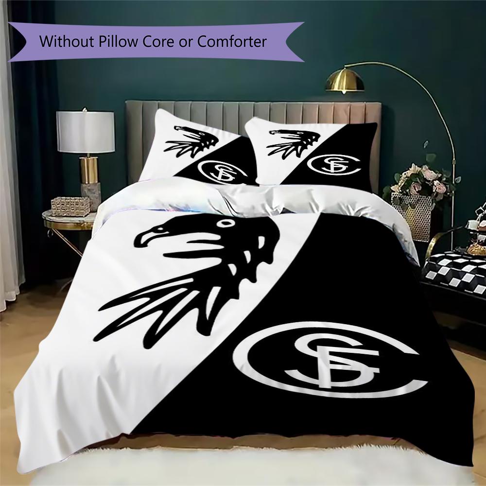 SC Freiburg Pattern Bedding uilt Set uilt Cover Pillowcase Home Decoration Birthday Gift (1 * duvet cover + 2 * pillowcase without core)80