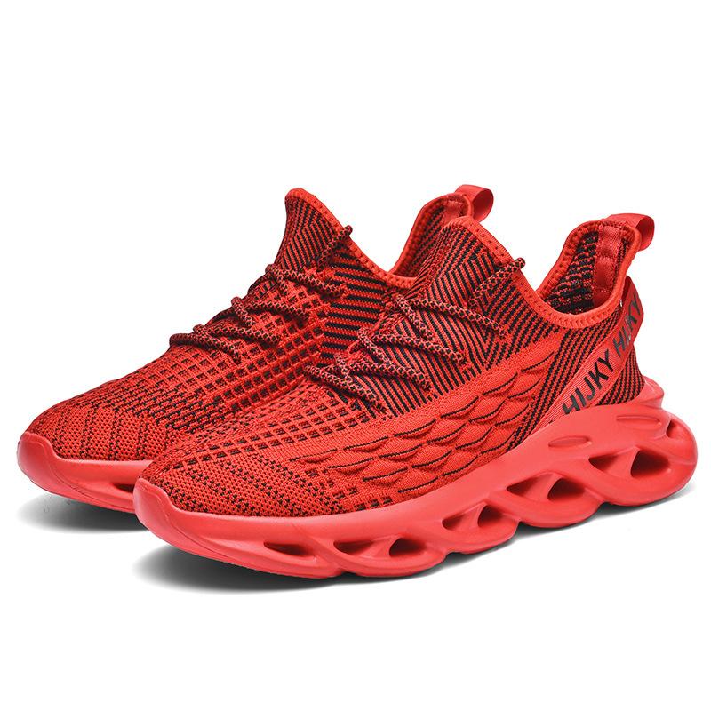 Мужская обувь Four Seasons plus Size, повседневная, мужская, с подошвой Blade, сетчатая, с рыбьей чешуей