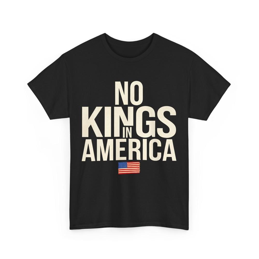 No Kings In America Democracy United States Independence T-Shirt