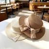 Silk Bow Bucket Hat Multicolor Beach Hat French Sun Visor Hat  Summer Outdoor