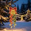 Christmas Porch Ornaments for Day And Night Magic Spiral Hanging LED Light, Decoration with Coordinated Display Accessories Lights Entryway
