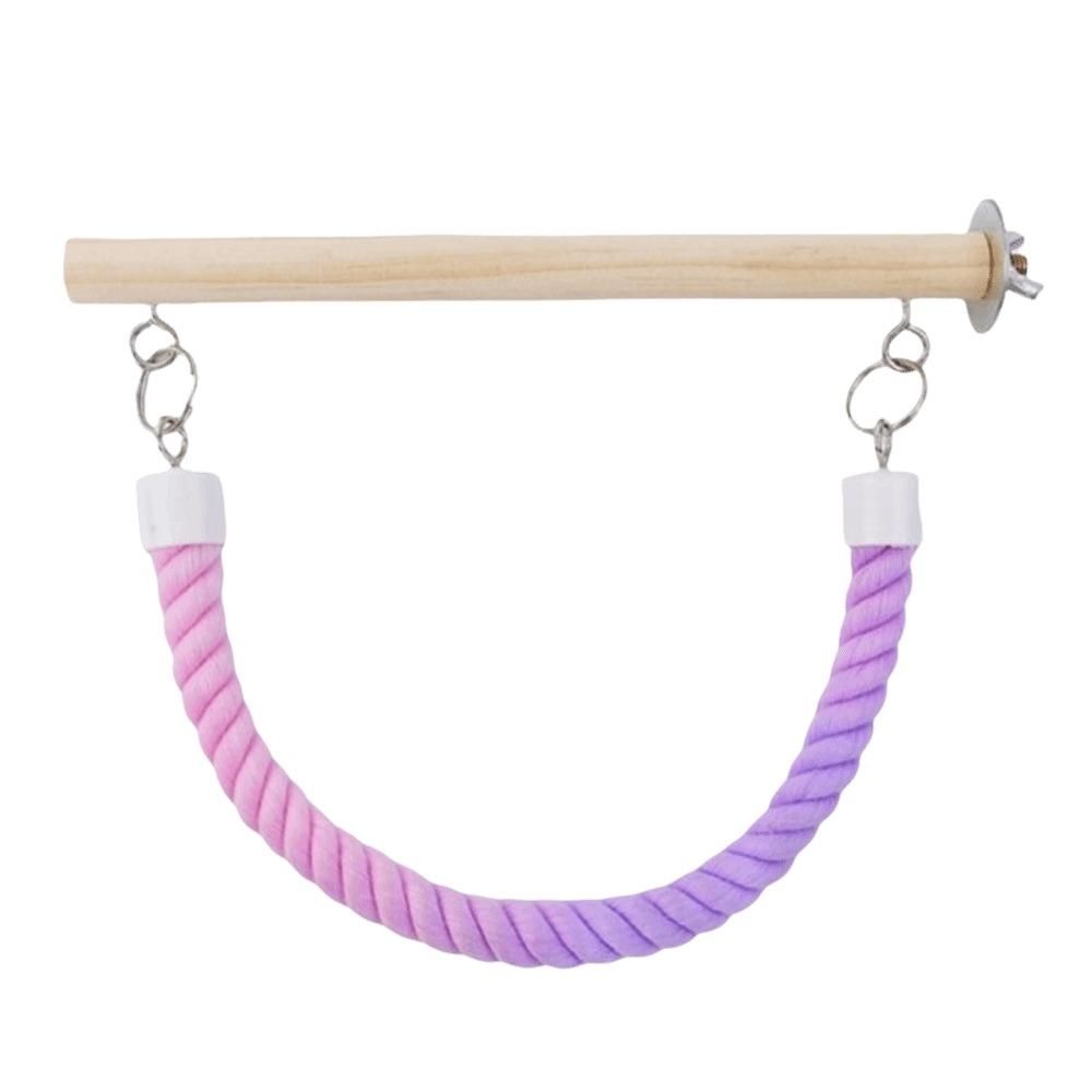 Bite Resistant Parrot Climbing Perch Suction Cup Hanging Bird Swing Bird Swing Toy  Bird Cages