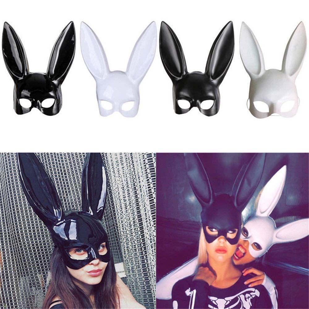 Decoration Gifts Party accessories Bunny Mask Women Half Mask Rabbit Ears Mask Halloween Mask