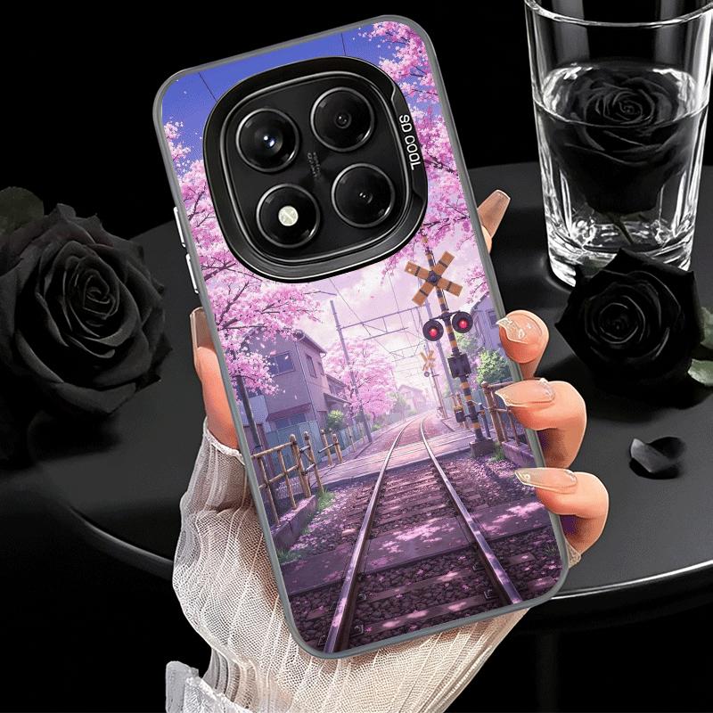 Эстетичный Аниме Пейзаж Мягкий Чехол для Телефона для Samsung Galaxy S24 S25 FE S26 Edge S23 Ultra S22 Plus S21 + Ударопрочный Чехол Задняя Панель Sh