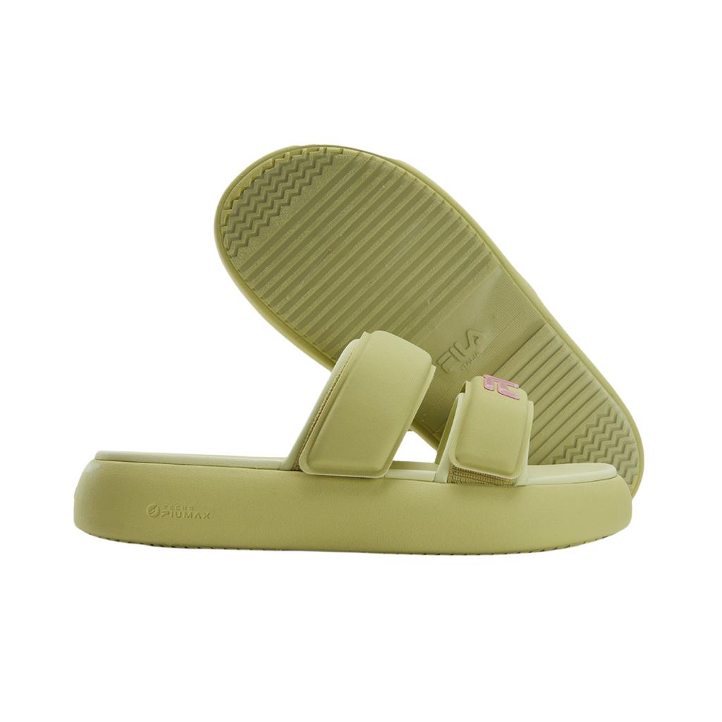 Fila Модные универсальные повседневные удобные шлепанцы-слайды Donut Женская обувь Золотой Зеленый F12W421505FGG