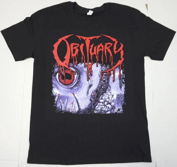 OBITUARY Death Metal Band T-Shirt Men's Black Adult Graphic Tee New unisex