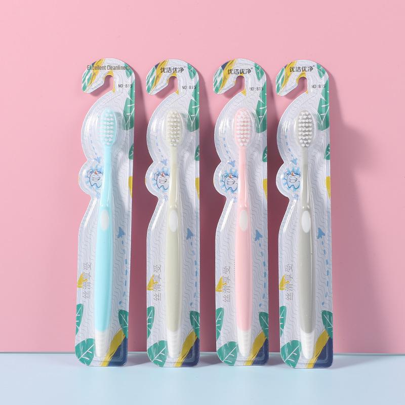 Youjieyoujing Adult Medium Soft Bristle Toothbrush - Single Pack for Deep Cleaning