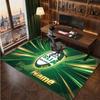 Ireland Rugby Personalized Crystal Velvet Carpet, Customized Name Text Soft Anti‑Slip Rug for Living Room Bedroom