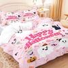 Pink Ghost Pattern Duvet Cover Set 3pcs Halloween 1 Duvet Cover+2 Pillowcases No Core. Soft and Comfortable Bedding Set