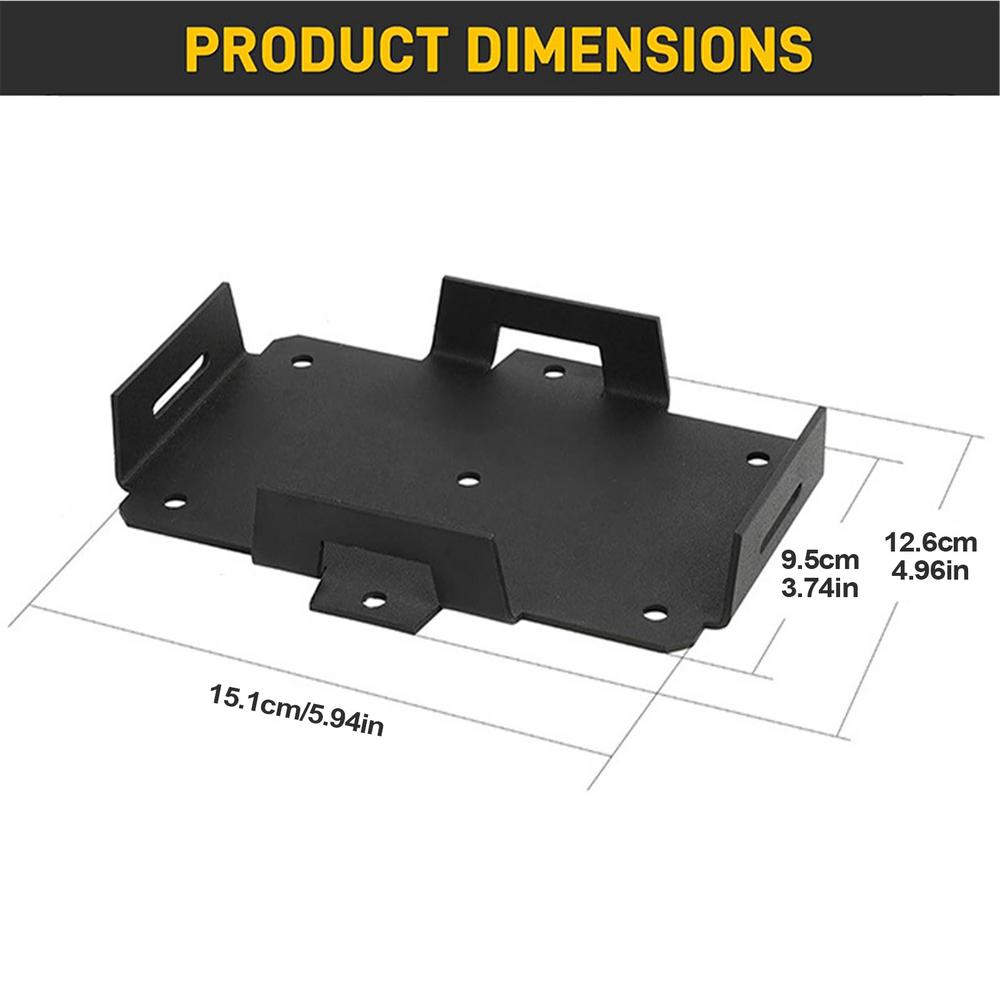 Voltage Small Battery Tray Adjustable Small Battery Storage Holder Boat Deck Hardware With Hold Down Strap For Generators Motorc