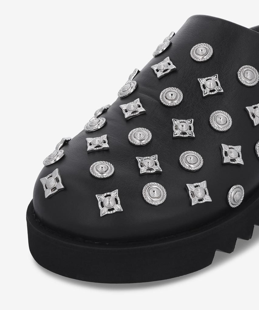 Toga [Toga Virilis] Eyelet Metal Sabo Slide - Black / Aj1156Black