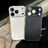 Роскошный Кристальный Стекло Большой Камеры Оригинальный Матовый Чехол для iPhone 17 16 15 14 13 Pro Max 17Promax Ударопрочный Покрытие Броня Funda