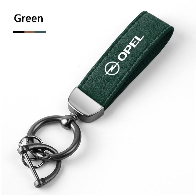 Suede Leather Car Keychain Key Chain Ring Pendant Keyring For Opel Astra GTC Insignia Antara J Meriva Zafira Vectra Mokka Corsa