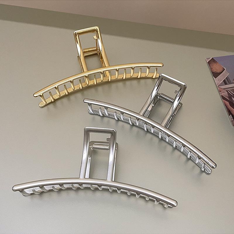 Большой зажим для волос, женский летний металлический коготь для волос, зажим в форме акулы, головной убор, заколка для волос, 14 см, большие шпильки для девочек, металлические аксессуары для волос, орнамент, заколки для волос