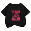 The Ocean Is Calling Sea Turtle Graphic Design T Shirts Manga Kids Children's T-shirt Boys Girls Summer Spring Casual Top Tee