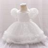 Baby Girl Party Dress Butterfly Sequin Fluffy Mesh Child Kids Clothing Toddler 1st Birthday Baptism Gown Flower Bridesmaid Dress