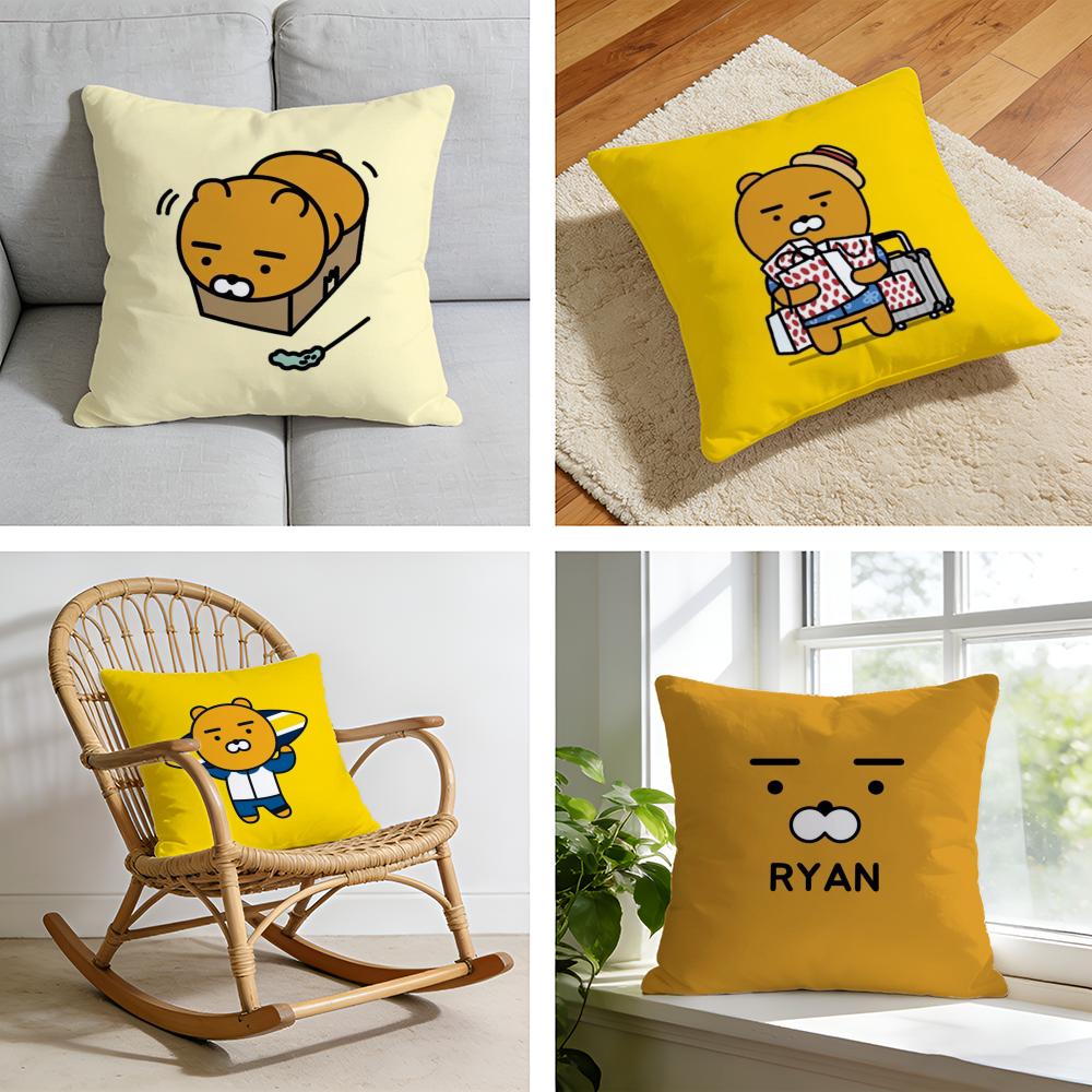 RRyan KKakao Cushion Cover Short plush pillowcase for bed sofa carwashable
