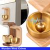 Door Bell Wooden Wind Chimes Wireless Magnetic Home Small Bell Decorations Entrance Clock Reminder Chimes Home DecorMinimalism