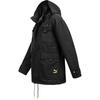 Puma Однотонная мужская куртка с передним карманом и воротником-стойкой, длинным рукавом, черная 598583-01