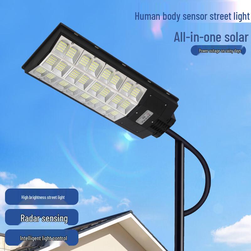 OEING Solar Motion Sensor Outdoor LED Street Light